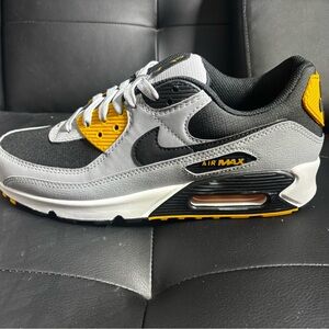 Nike Air Max Black and Yellow Sneakers